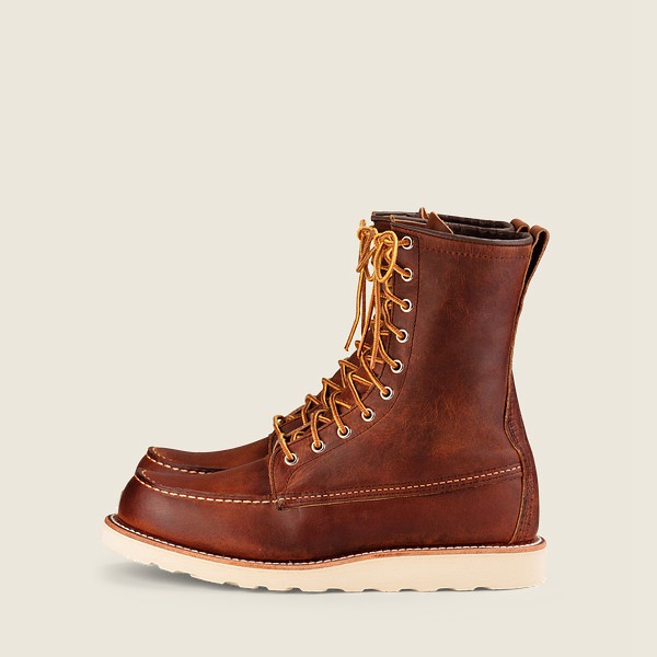 Bottes Red Wing Heritage - Classic Moc - 8-Inchr Rough & Tough Cuir - Marron - Homme 178CZQUDI